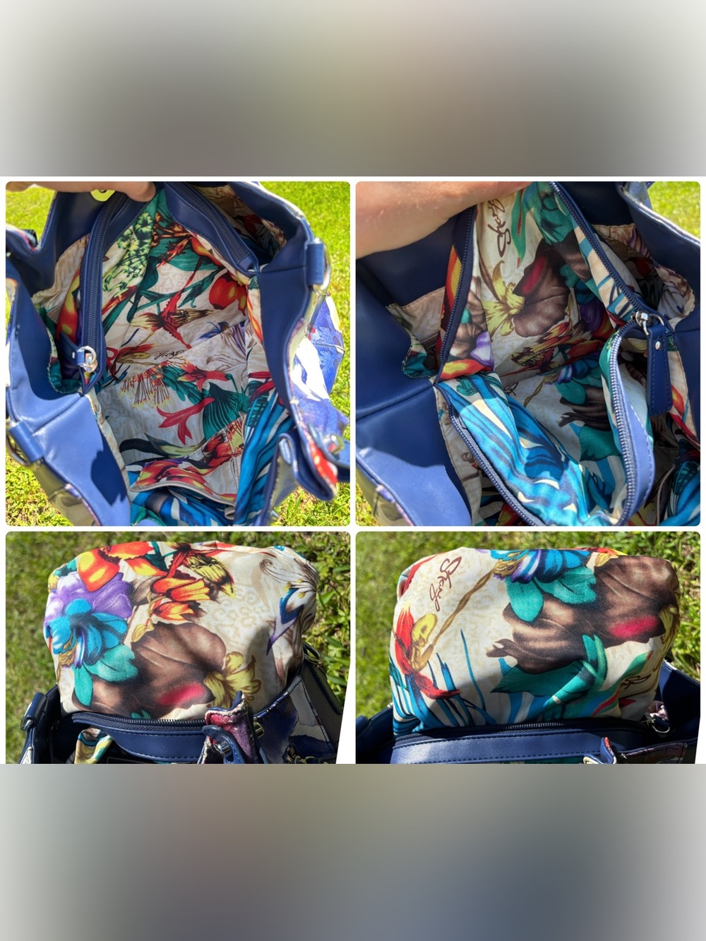 Sharif Leather Floral Crossbody Bag - Picture 10 of 17
